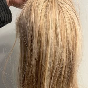 Synthetic hair topper